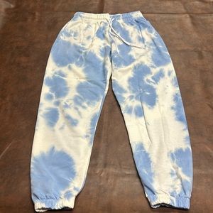 Size medium cloud tie dye sweat pants